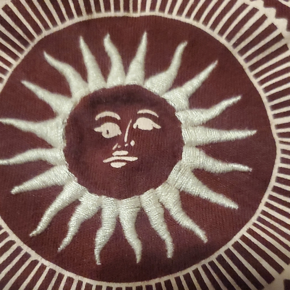 Hollister Women's Burgundy Embroidered Graphic Long Sleeve Tee - Picture 5 of 6
